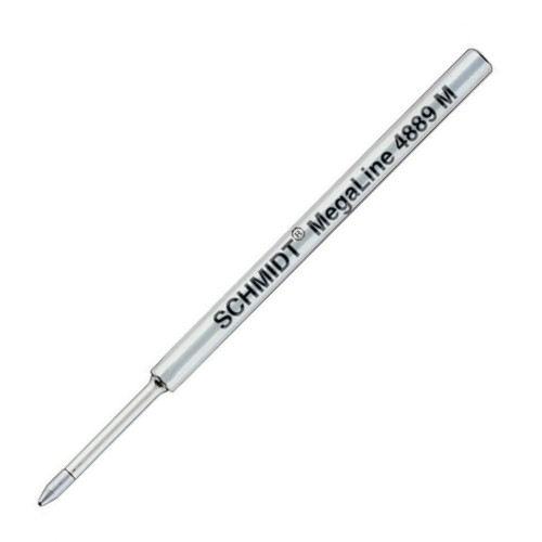 SCHMIDT MEGALINE PRESSURISED BALLPOINT REFILLS - 4889 - BLACK - MEDIUM - PACK OF 10