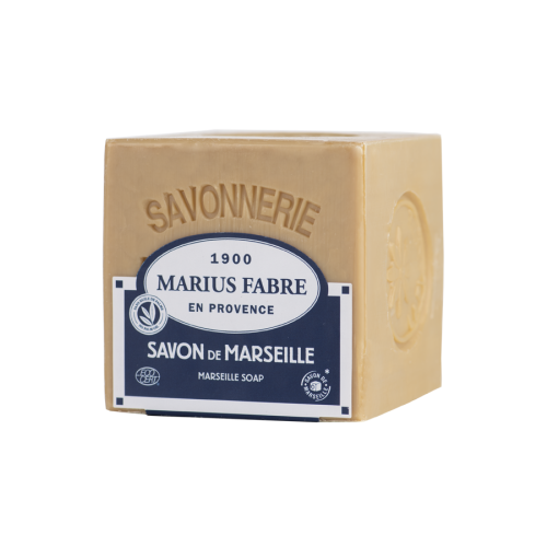 Marius Fabre Cube of White Marseille Soap 600g - White (for Laundry) - Lavoir (Pack of 10)