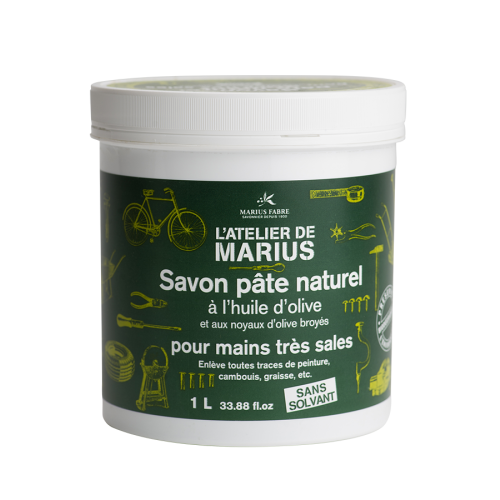 Marius Fabre Natural Soap Paste Scrub for Very Dirty Hands - Atelier de Marius (Pack of 6)