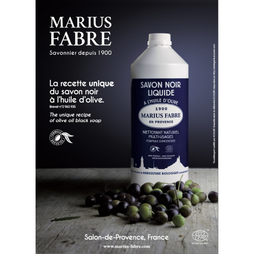 Marius Fabre Poster - Black Soap (21x29,7cm) LAVOIR