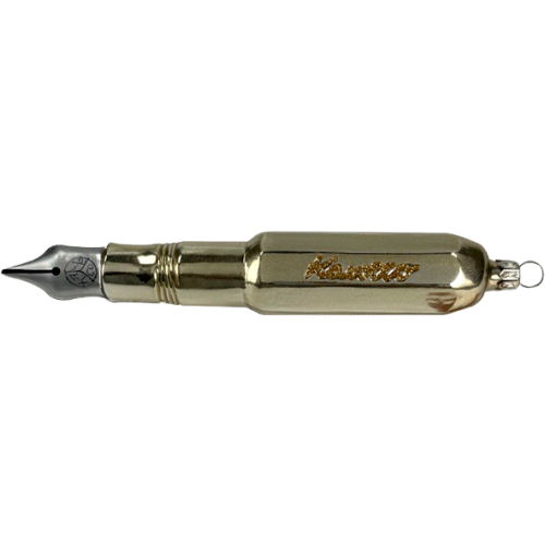 KAWECO CHRISTMAS DECORATION GLASS PEN - GOLD