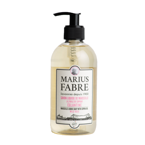 Marius Fabre Liquid Marseille Soap with Copra Oil - 400ml - Wild Rose - 1900 (Pack of 6)