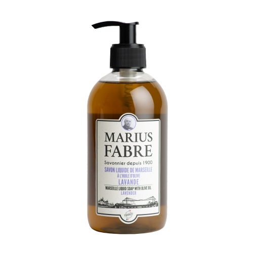 Marius Fabre Liquid Marseille Soap with Olive Oil 400ml - Lavender - 1900 (Pack of 6)