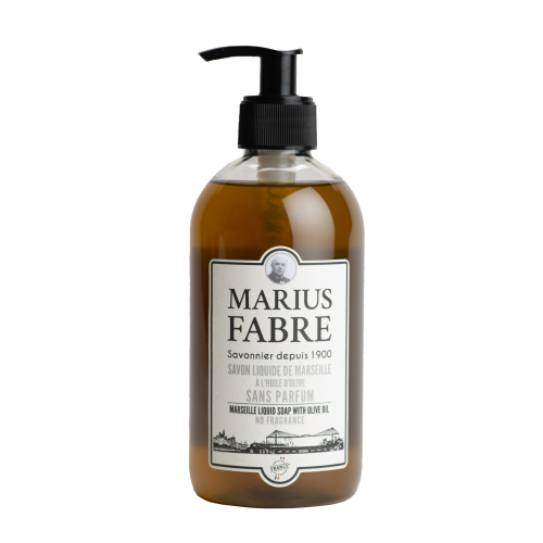 Marius Fabre Liquid Marseille Soap with Olive Oil 400ml - No Fragrance - 1900 (Pack of 6)