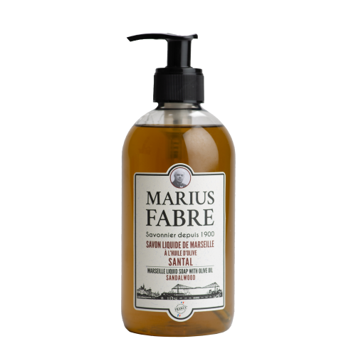 Marius Fabre Liquid Marseille Soap with Olive Oil 400ml - Sandalwood - 1900 (Pack of 6)