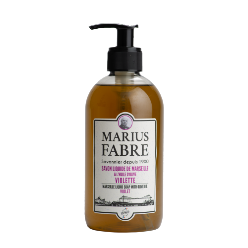 Marius Fabre Liquid Marseille Soap with Olive Oil 400ml - Violet - 1900 (Pack of 6)