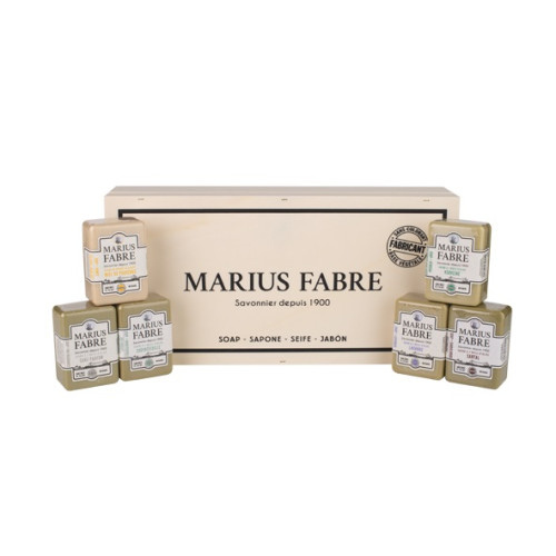 Marius Fabre Wooden box with 23 bars of soap 150g - 1900 (Pack of 1)