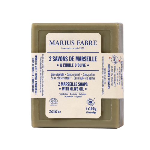 Marius Fabre Travel Set Refill - 2 Bars of Marseille Soap 100g (Pack of 10)