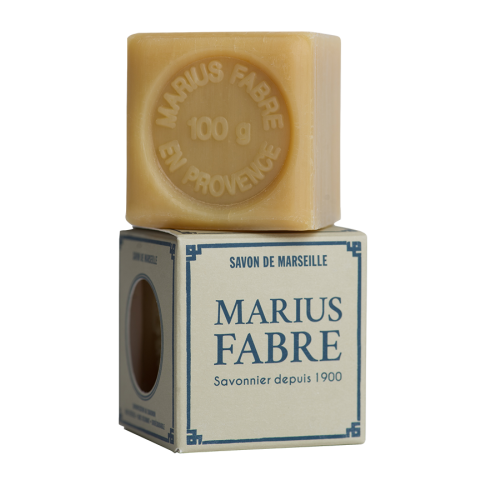 Marius Fabre Marseille Soap 100g - White (In a Box) - Nature (Pack of 24)