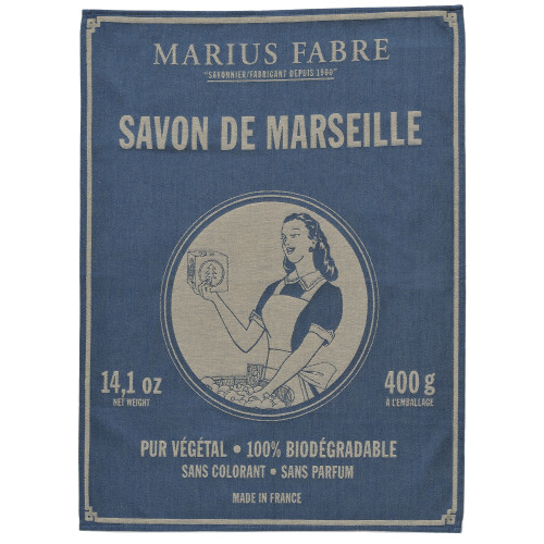 Marius Fabre Dish Towel - "Savon de Marseille"- Nature (Pack of 4)