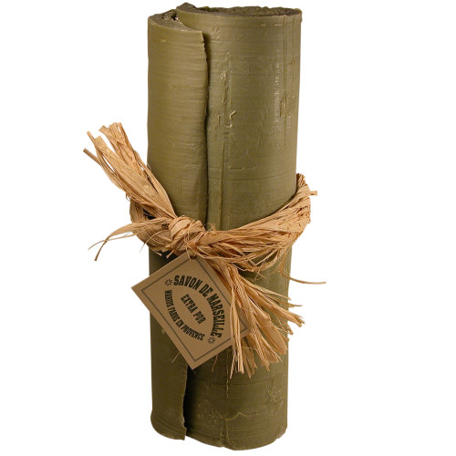 Marius Fabre Marseille Soap Roll with Olive Oil (With Raffia Tie) - Green - Nature (Pack of 2)