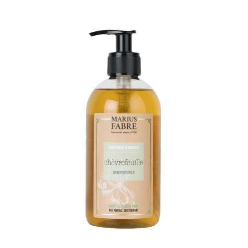 Marius Fabre Liquid Marseille Soap With Olive Oil 400ml - Honeysuckle - Bien Etre (Pack of 6)