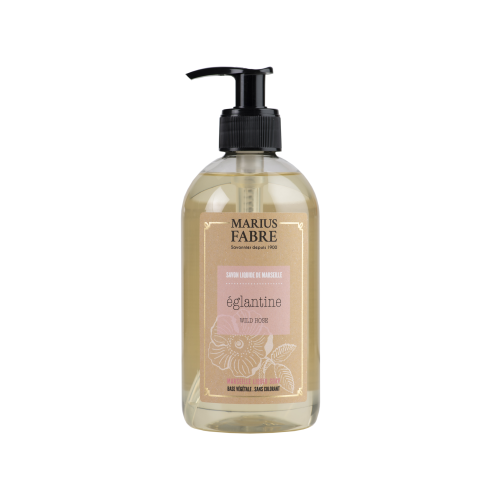 Marius Fabre Liquid Marseille Soap With Copra Oil 400ml - Wild Rose - Bien Etre (Pack of 6)