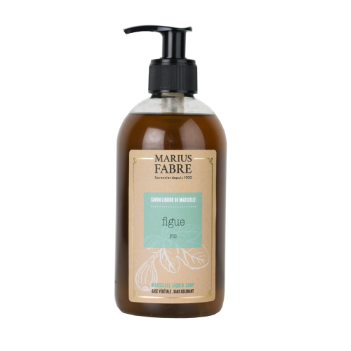 Marius Fabre Liquid Marseille Soap With Olive Oil 400ml - Fig - Bien Etre (Pack of 6)