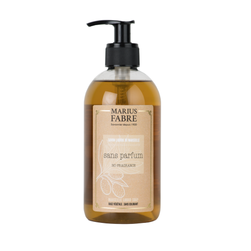 Marius Fabre Liquid Marseille Soap With Olive Oil 400ml - Fragrance Free - Bien Etre (Pack of 6)