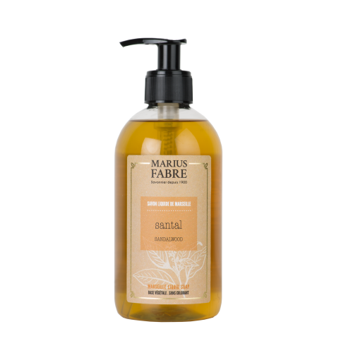 Marius Fabre Liquid Marseille Soap With Olive Oil 400ml - Sandalwood - Bien Etre (Pack of 6)